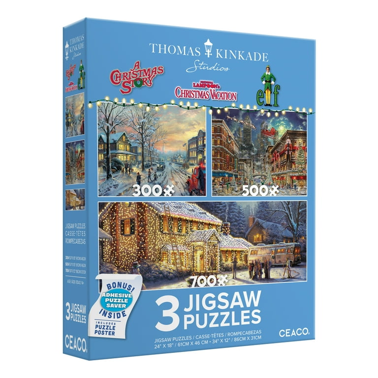 Ceaco - Thomas Kinkade - Holiday - Cinderella Bringing Home The Tree - 1000  Piece Jigsaw Puzzle