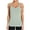 Light Green, variant on Women's Racer Back Stretchy Tank Top With Shelf Bra Square Back Yoga Workout Tank Top