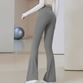 thumbnail image 5 of REALiKUN Womens Casual Flare Leggings Yoga Pants Hight Waisted Dress Yoga Pants Wide Leg Workout Gym Pants, 5 of 5