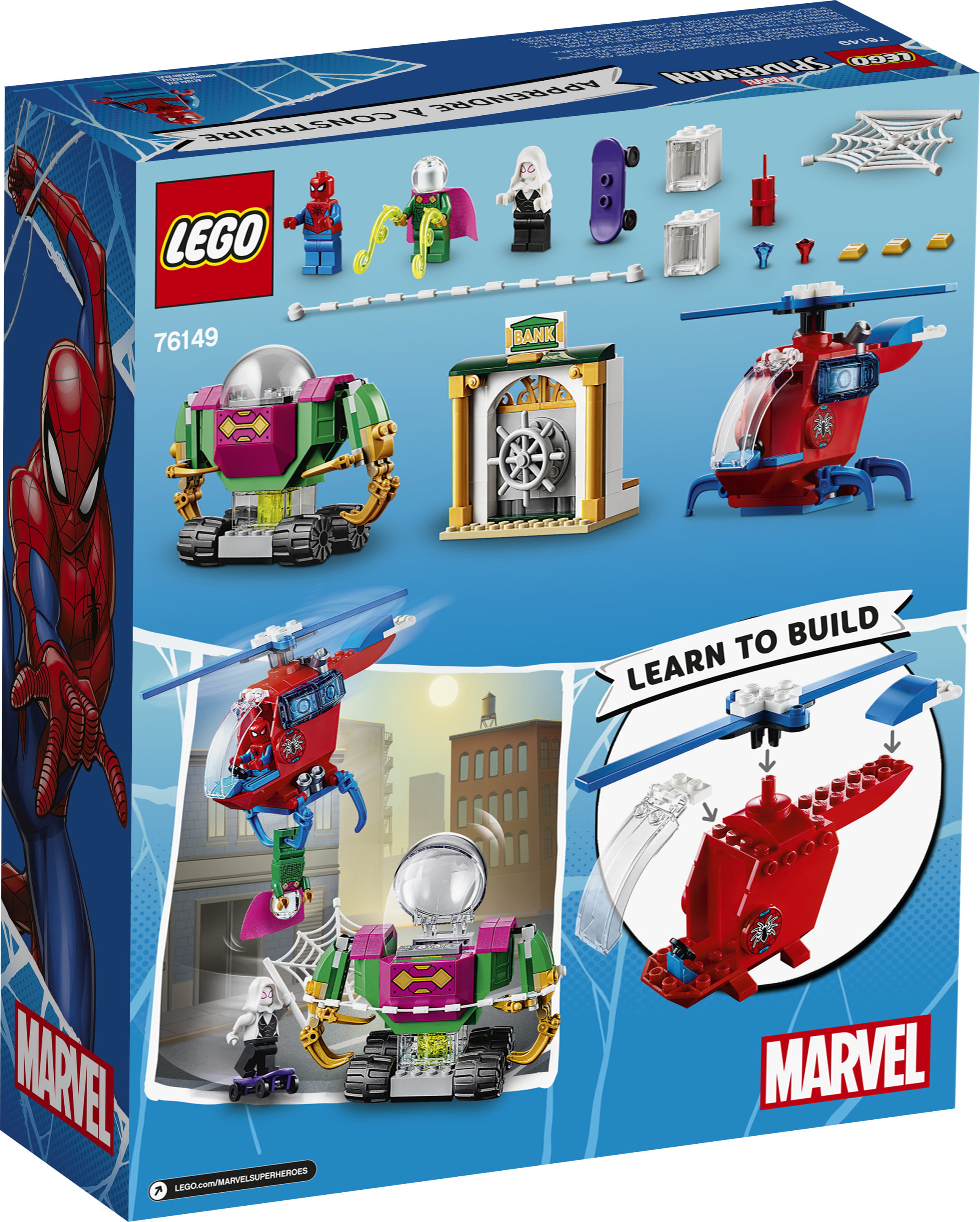 LEGO Marvel Spider-Man The Menace of Mysterio 76149 Superhero Building Toy  Preschool Action Figure (163 Pieces) 