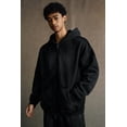 thumbnail image 5 of Men's Zip-Up Hoodies Unisex Vintage Heavyweight Hoodie Ripped Washing Streetwear Sweatshirt, 5 of 8