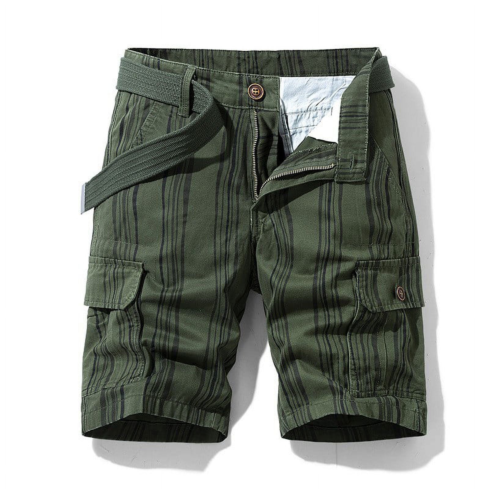 toraway Mens Cargo Sweatpants with Zipper Fly Summer Korean