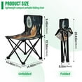 thumbnail image 3 of YAZAOO Camping Chairs Modern Feline Wonder Pattern Folding chair, 3 of 8