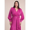 thumbnail image 4 of ELOQUII Women's Plus Size Satin Maxi Dress, 4 of 4