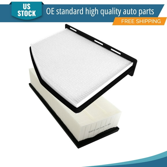 YXPCARS 2PCS Engine Air Filter & Cabin Air Filter for Volkswagen Jetta Passat Golf GTI Audi A3 Q3 TT (CA9711, CF10373)