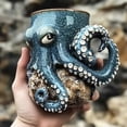 thumbnail image 4 of Creative Ocean Creature Octopus Mug Coffee Tea Ceramic Mug Decoration Gift, 4 of 5
