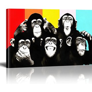 Custom Banksy Monkey Funny Throw Pillow By Mdk Art - Artistshot