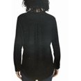 thumbnail image 2 of REV3 Women's Long Sleeve V-Neck Blouse | Black, Large, 2 of 3