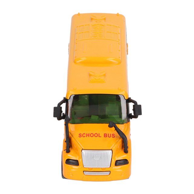 School Bus Model, 1:32 Openable Door Die Casting Car Model for Decoration