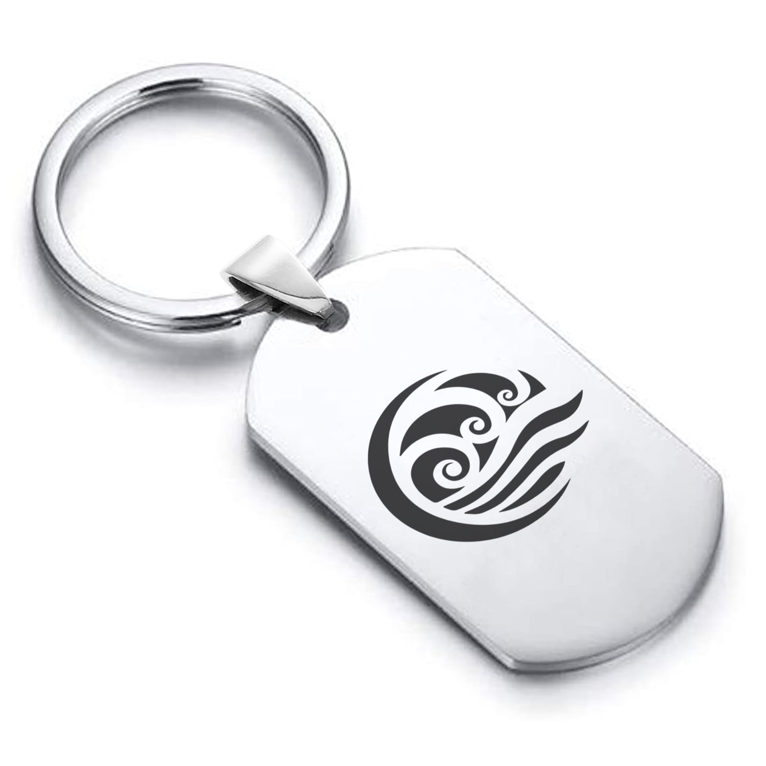 stainless-steel-water-element-dog-tag-keychain-circle-ring-walmart
