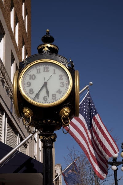 Print: Historic Clock In Downtown Tuscaloosa, Alabama, 2010 - Walmart.com