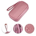 thumbnail image 3 of Organizador electrónico de viajes Unique Bargains para cables, organizador de cables para cargador de teléfono y auriculares, color rosa 7.48"x2.36"x4.33", 3 of 6