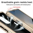 thumbnail image 3 of Decase Phone Case for Samsung Galaxy Z Fold 7 with Pen Holder & Hinge Protection for Z Fold 7 2025 Hard Case with Stand Ring & Slide Lens Cover, Heavy Duty Military Grade Protective Cover,Gold, 3 of 10