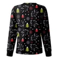 thumbnail image 3 of Dvkptbk T-Shirts de Noël pour Femmes Mode Décontractée Ample Imprimé de Noël Col Rond Manches Courtes avec Poches, 3 of 3