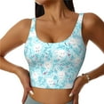 thumbnail image 2 of Lsque Cute Rabbit Printed Women'S Sports Bra, Compression, Moisture Wicking, High-Impact Sports Bra For Women,Supportive sports bra-X-Large, 2 of 9