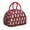 Red-21, variant on Dog Themed Lunch Bag – Vintage Style Pup Print with Floral Accents