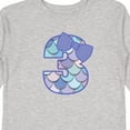 thumbnail image 4 of Inktastic 3rd Birthday Mermaid 3 Year Old Girl Girls Long Sleeve Toddler T-Shirt, 4 of 5