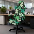 thumbnail image 5 of Whosucclay Shamrock Print Gaming Chair Cover Cat Scratch Proof Jacquard, Spandex Gaming Chair Slipcovers Arms Attached Washable for Office/PC Chairs St Patrick's Day Decor, 5 of 8