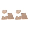 thumbnail image 4 of Juego de 3 alfombras de baño Cateissary Camello 2piezas antideslizante, 4 of 6