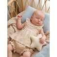 thumbnail image 5 of BemeyourBBs Toddler Baby Girl Summer Clothes Baby Girls Gingham 2 Piece Outfit 3 6 12 18 24 Months 2 3 Years Plaid Sleeveless Ruffled Neck Tunin Shirt Tops and Shorts Set, 5 of 9