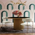 thumbnail image 7 of TOV Furniture Kim Performance Cream Velvet Dining Chair, 7 of 7