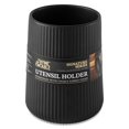 thumbnail image 4 of Thyme & Table, Ceramic Ribbed Kitchen Utensil Holder, Black, 4 of 5