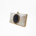 thumbnail image 5 of Different Craft India Mother Of Pearl inlaid bridesmaid brass duffle Clutch Bag for Women, 5 of 5