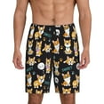 thumbnail image 1 of Fotbe Cute Dogs Corgi Pantalones Cortos de Pijama para Hombre, Ropa de Dormir, Pantalones de Pijama Cortos para Hombre-4X-Large, 1 of 6
