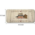 thumbnail image 3 of Heart Primitive Faith Family Friends Country Pip Berry Birdhouse Anti Fatigue Kitchen Mat Comfort Floor Mats Non-Slip Oil Stain Resistant Easy to Clean Kitchen Rug, 3 of 3