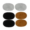 thumbnail image 1 of Parches de codo para planchar de de 6 piezas, aplique de costura para 3 pares negro gris tostado claro Hugo Parches de codo en la rodilla, 1 of 7