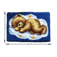 thumbnail image 6 of Latch Hook Kits Rug Making Kits DIY for Kids/Adults Canvas Pattern 20" X 16", 6 of 8