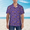 thumbnail image 4 of Daiia German Shepherd Dog Hawaiian Shirt for Men Gentle Cotton Regular Short Sleeve Casual-Medium, 4 of 9