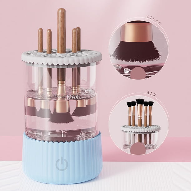 Limpiador De Brochas De Maquillaje Eléctrico, Máquina De Limpieza USB Portátil Automática Con Función De Secado Rápido Para Todo Tipo De Brochas De Maquillaje