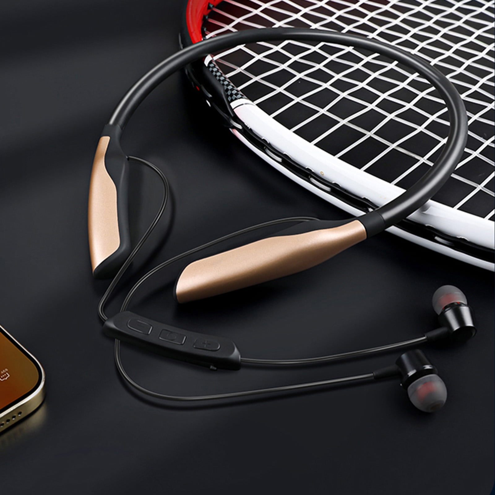 Solo Buds - Wireless Bluetooth Earbuds | 18 Hours of Battery Life | IOS & Android Compatibility | Built-in Microphone,Gold