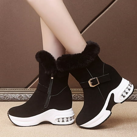 

FZM Women shoes Thermal Fashion Boots Wedges Women s Slipon Casual Shoes Breathable Women s Boots
