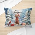 thumbnail image 3 of Merry Christmas Vizsla Enjoys Woofmas Winter Xmas Holiday Pillow Cushion Double Sided Vizslas Dog Lover Gifts Idea Throw Pillow - 02022, 3 of 4