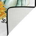 thumbnail image 5 of SKYSONIC 72x48in Pumpkin Gourd Squash Dried Grass Area Rug, Sunflower Fall Birds Non-Slip Floor Carpet for Indoor Living Dining Room and Bedroom Area, 5 of 5