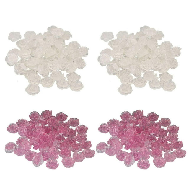 10 Bag 3D Camellia Shaped Nail Decoration DIY Resin Exquisite Light Change Nail Decoration for Women Rose Red