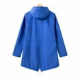 thumbnail image 5 of Kaemgyyd Women's Rain Jacket Outdoor Long Sleeve Waterproof Raincoat Lightweight Hooded Warm Windbreaker with Pocket, 5 of 5