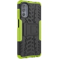 thumbnail image 4 of Tyre Pattern Design Case for Motorola Moto G62 with Kickstand, Heavy Duty Shockproof TPU+PC Material Double Layer Protection Phone Case for Motorola Moto G62 5G XC Green, 4 of 11
