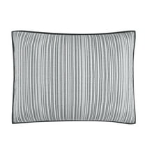 Mainstays Essentials Grey Stripe Pillow Sham, King 1 Pack