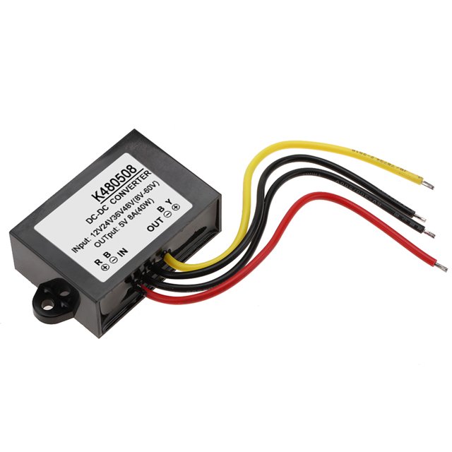 Convertidor CC, CC, Módulo Reductor de 5 V 8 A, Sobretensión, Diseño Resistente Al Agua, Para Cámara Con Monitor LED, Ventilador, Bomba de Agua, Motor, Enrutador