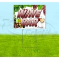 thumbnail image 1 of Wine Bar (18" x 24") Yard Sign, Includes Metal Step Stake, 1 of 6