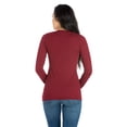 thumbnail image 3 of Women's Solid Long Sleeve Scoop Neck Top, 3 of 3