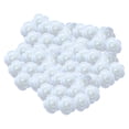 thumbnail image 4 of Mini rosas artificiales de 1,38 pulgadas, arreglo floral sin tallo. Blanco, 4 of 8