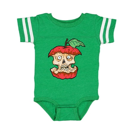 

Inktastic Horrified Zombie Apple Gift Baby Boy or Baby Girl Bodysuit