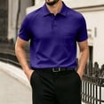 thumbnail image 6 of LTTVQM Mens Breeze Capri Polo Shirt Beer Belly Belly Collar Shirts for Golf Business Casual 2026 Summer Quick Dry Golf Shirts Purple M, 6 of 6