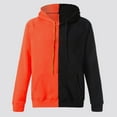 thumbnail image 4 of TOWED22 Mens Hoodies Sweatshirts Long Sleeve Fashion Pullover Hoodie with Pocket(Orange,XXL), 4 of 7