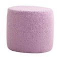 thumbnail image 1 of HLONK Small Sponge Velvet Changing Ottoman  Pink, 1 of 8