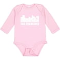 thumbnail image 3 of Inktastic San Francisco Skyline with Grunge Boys or Girls Long Sleeve Baby Bodysuit, 3 of 5